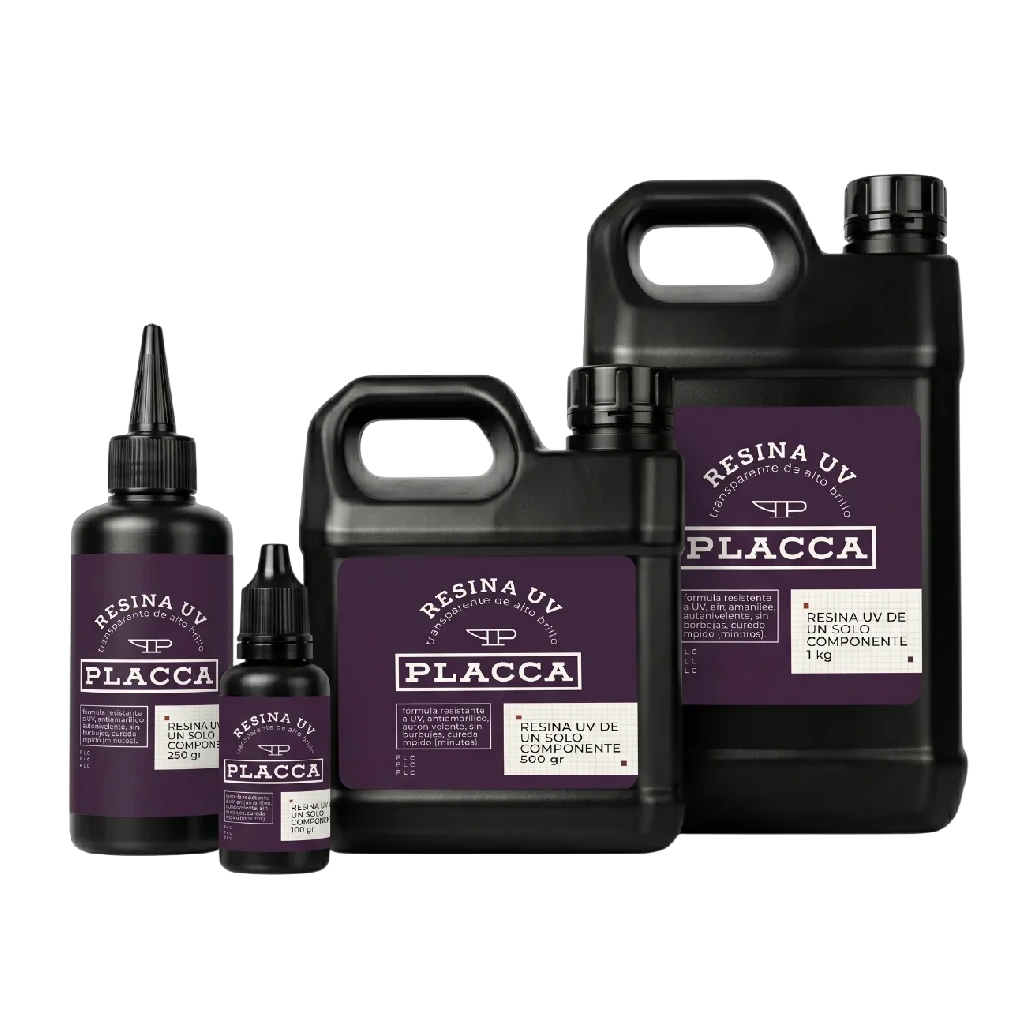 Resina Epóxica y UV Placca
