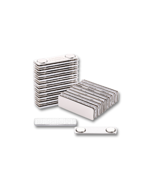 Broche imán rectangular