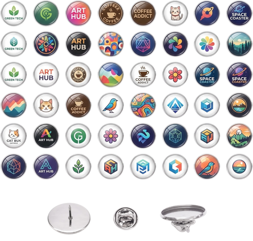BASES CIRCULARES ALUMINIO 3CM + BROCHE