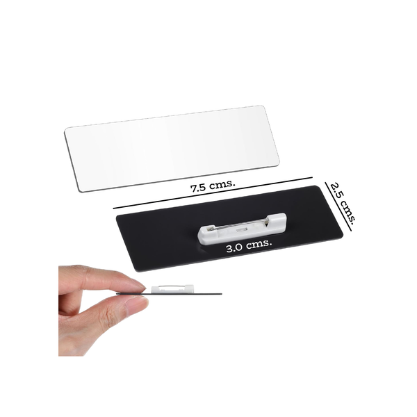 Pack Gafetes PVC Blanco (Gancho Nodriza)