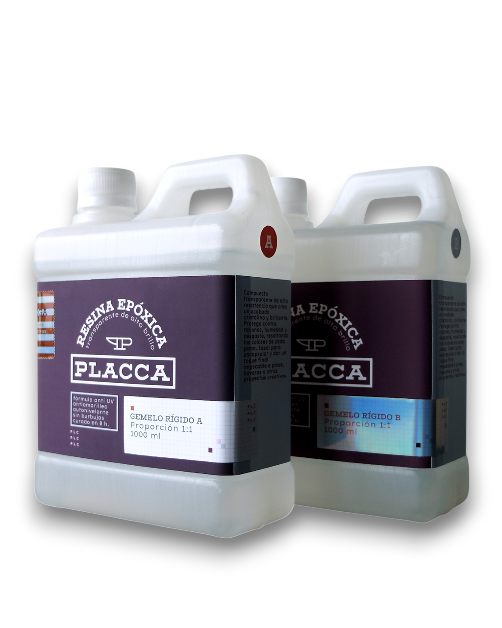 Resina Epóxica Cristalina 1:1 (A-B) 2000 ML