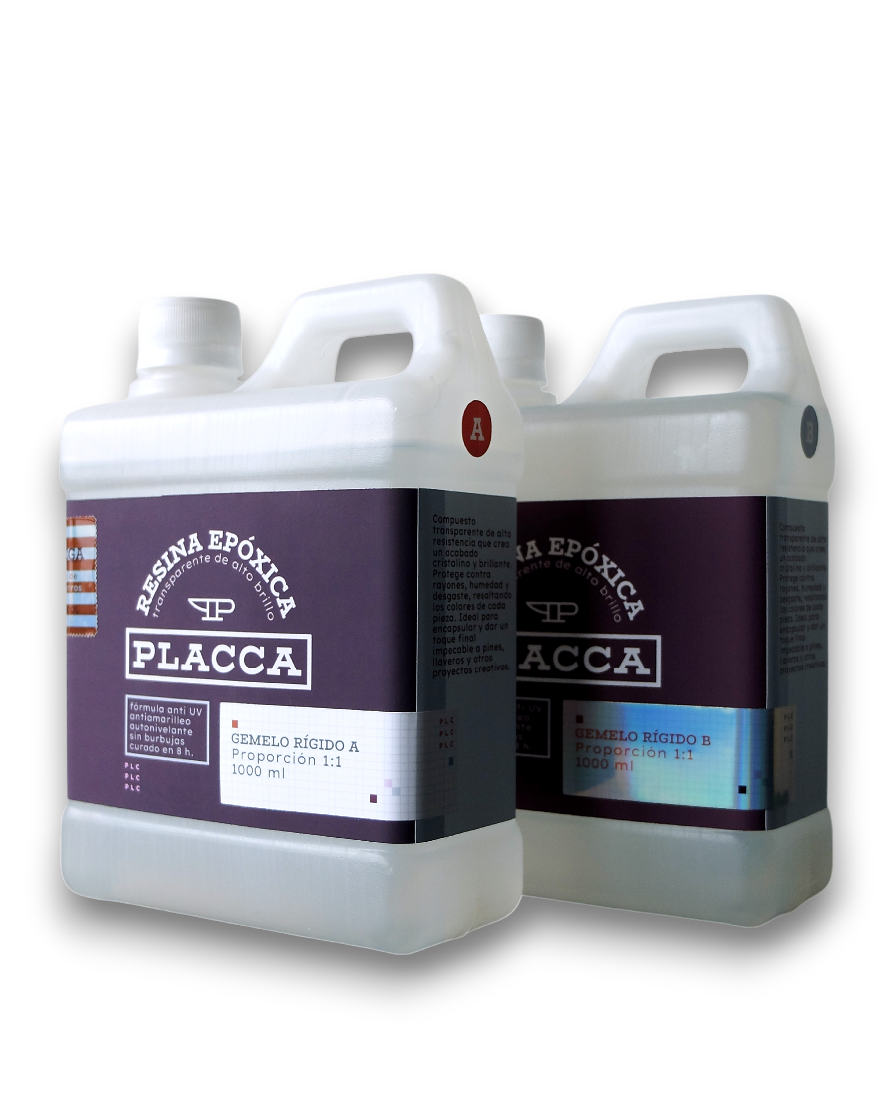 Resina Epóxica Cristalina 1:1 (A-B) 2000 ML