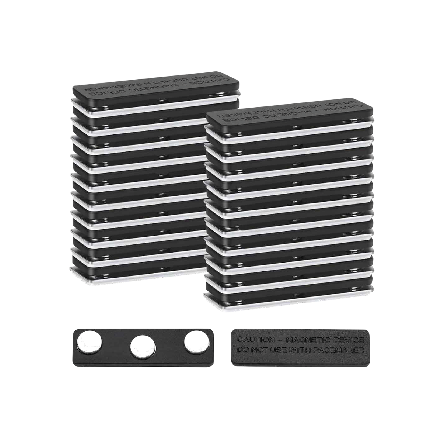 Imán Rectangular con Adhesivo 3M (45x13mm)