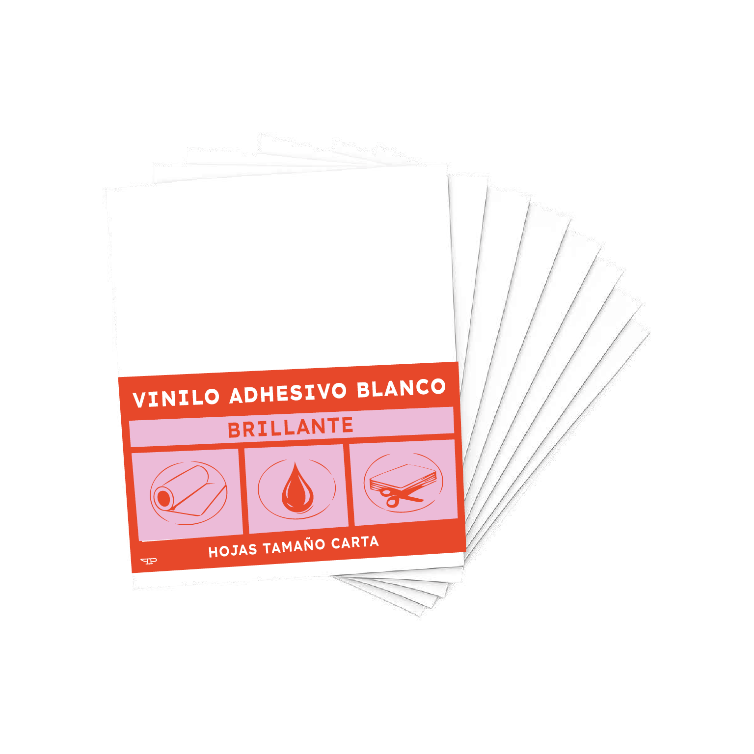 Vinilo Adhesivo Blanco Brillante