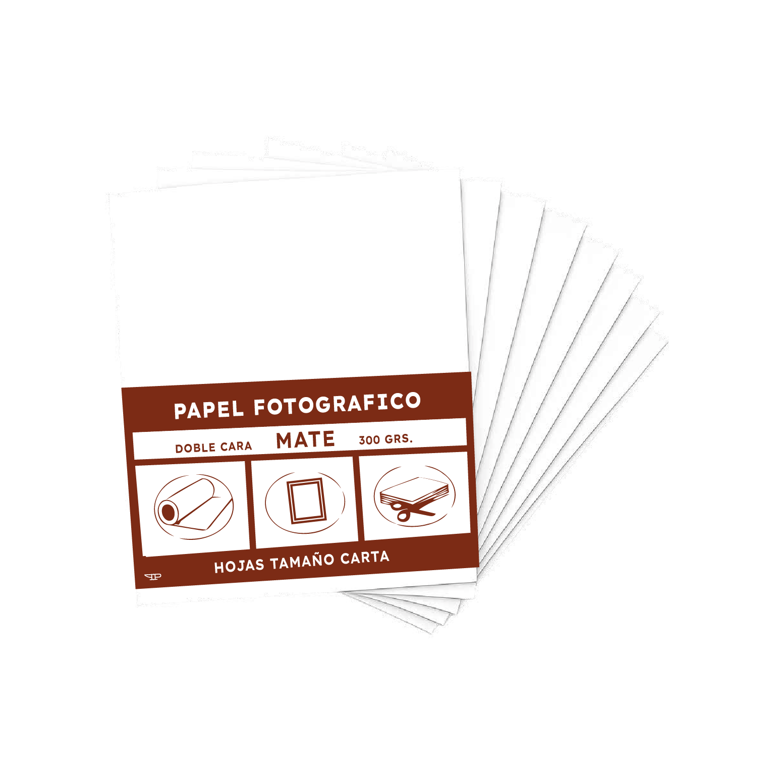 Papel Fotográfico Mate Doble Cara - Carta  300 grs.