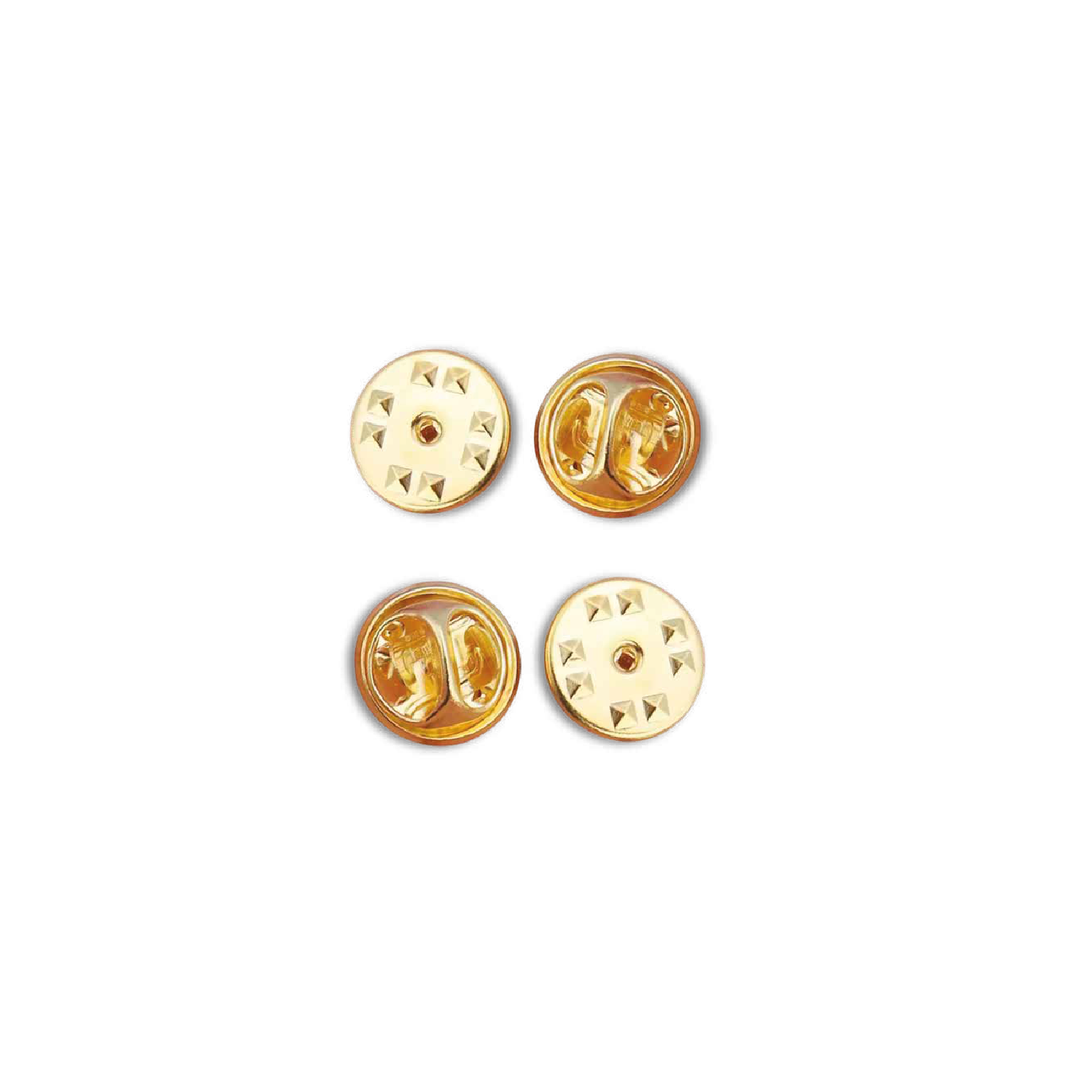 Broche dorado tipo mariposa