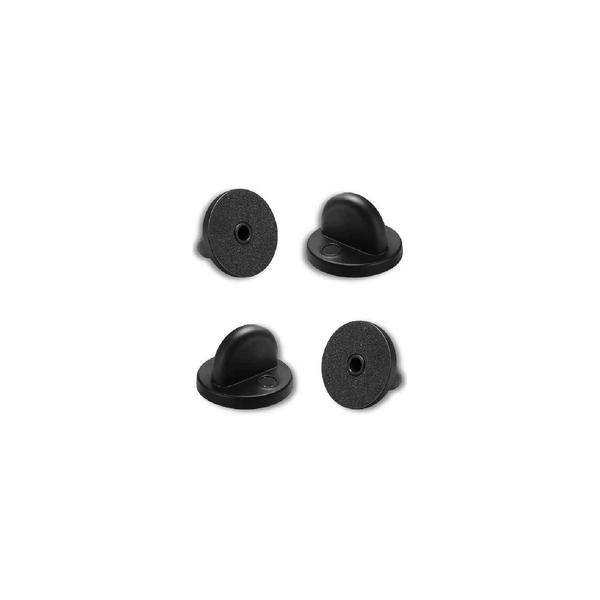Broche negro goma