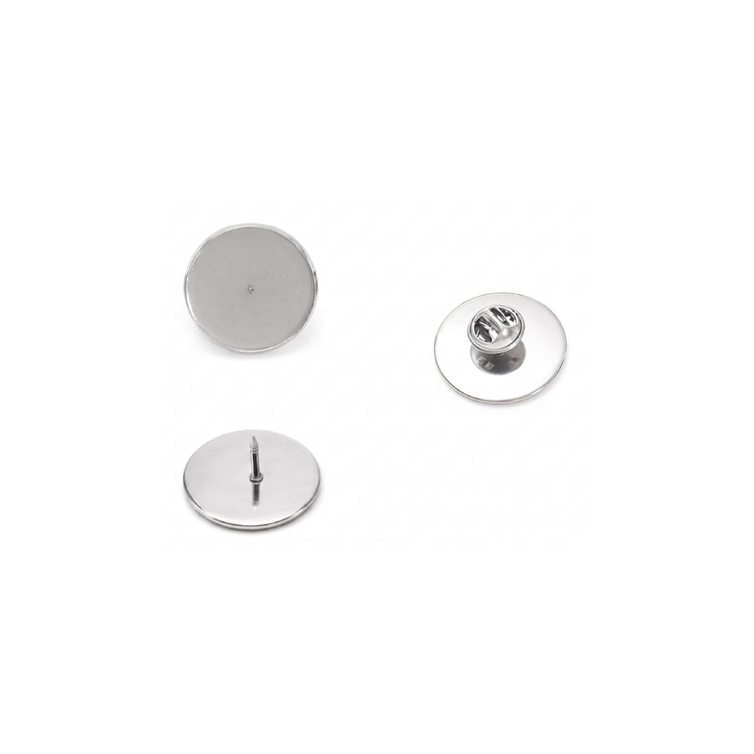 Pack Bases Circulares de Aluminio + Broche.